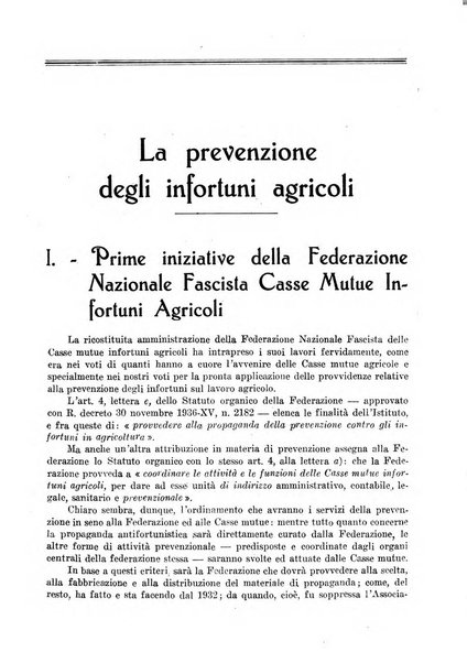 L'assistenza sociale agricola rivista mensile di infortunistica e assistenza sociale