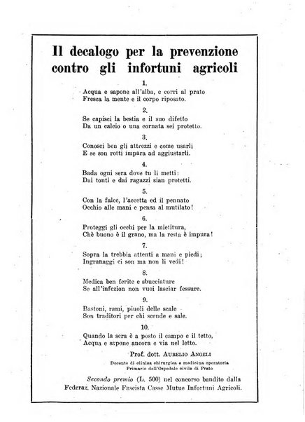 L'assistenza sociale agricola rivista mensile di infortunistica e assistenza sociale