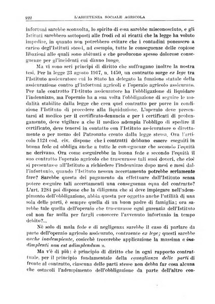 L'assistenza sociale agricola rivista mensile di infortunistica e assistenza sociale