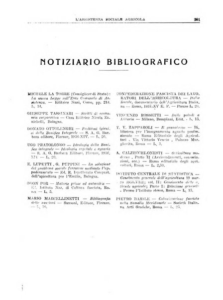 L'assistenza sociale agricola rivista mensile di infortunistica e assistenza sociale