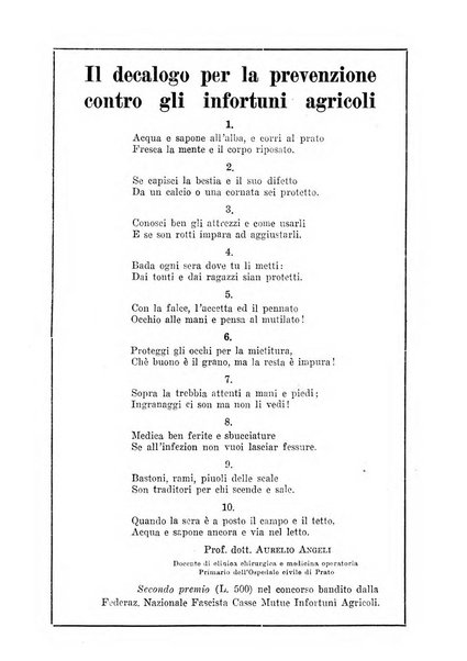 L'assistenza sociale agricola rivista mensile di infortunistica e assistenza sociale