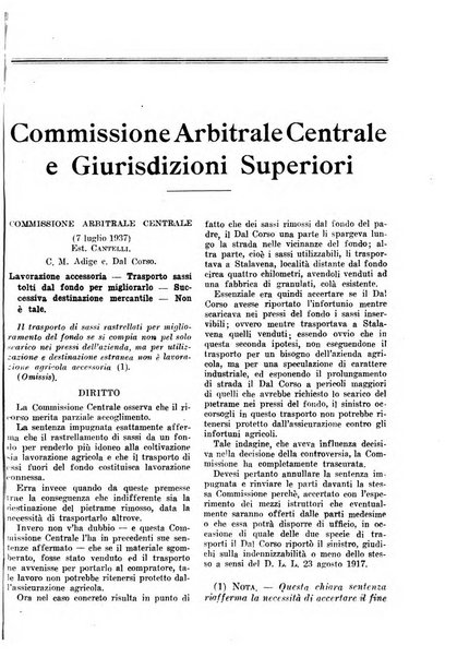 L'assistenza sociale agricola rivista mensile di infortunistica e assistenza sociale