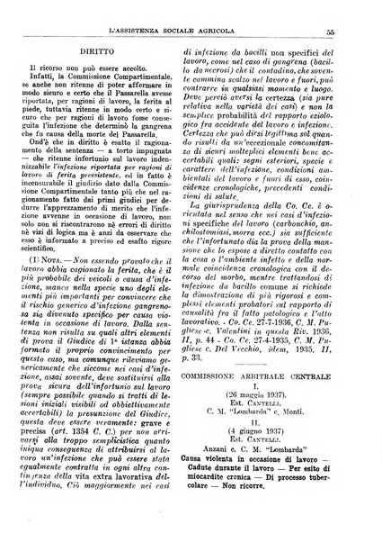 L'assistenza sociale agricola rivista mensile di infortunistica e assistenza sociale