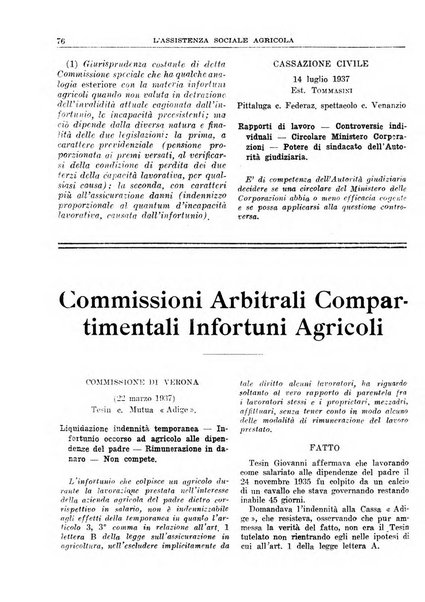 L'assistenza sociale agricola rivista mensile di infortunistica e assistenza sociale