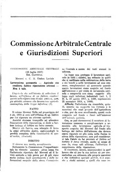 L'assistenza sociale agricola rivista mensile di infortunistica e assistenza sociale