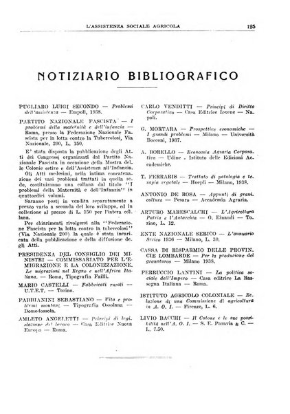 L'assistenza sociale agricola rivista mensile di infortunistica e assistenza sociale