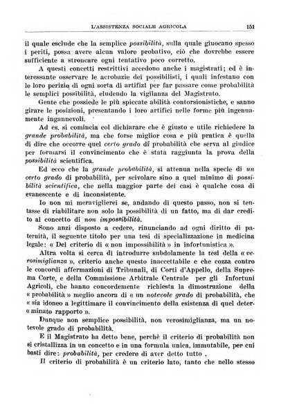 L'assistenza sociale agricola rivista mensile di infortunistica e assistenza sociale