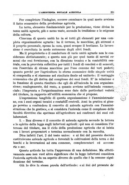 L'assistenza sociale agricola rivista mensile di infortunistica e assistenza sociale