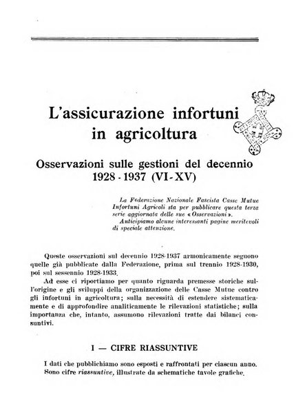 L'assistenza sociale agricola rivista mensile di infortunistica e assistenza sociale