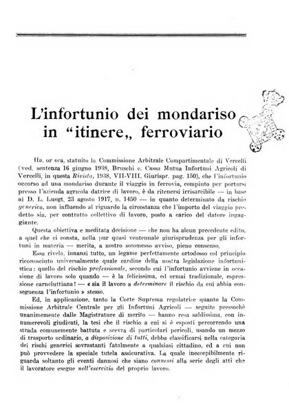 L'assistenza sociale agricola rivista mensile di infortunistica e assistenza sociale