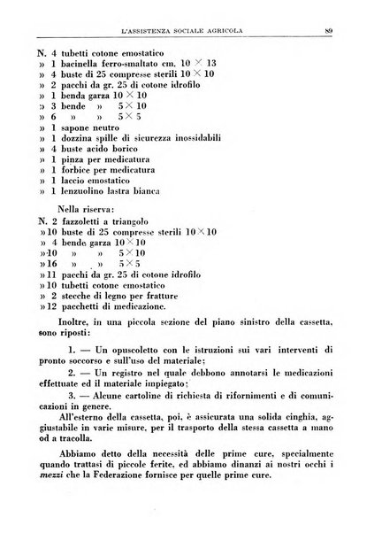 L'assistenza sociale agricola rivista mensile di infortunistica e assistenza sociale