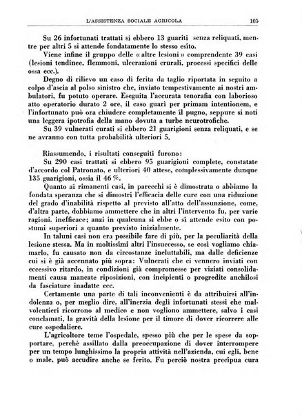 L'assistenza sociale agricola rivista mensile di infortunistica e assistenza sociale