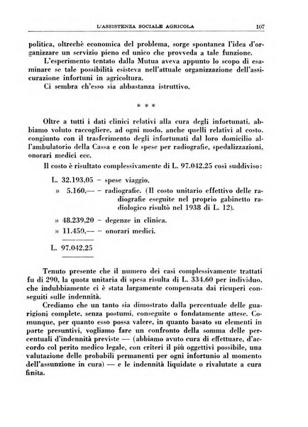 L'assistenza sociale agricola rivista mensile di infortunistica e assistenza sociale