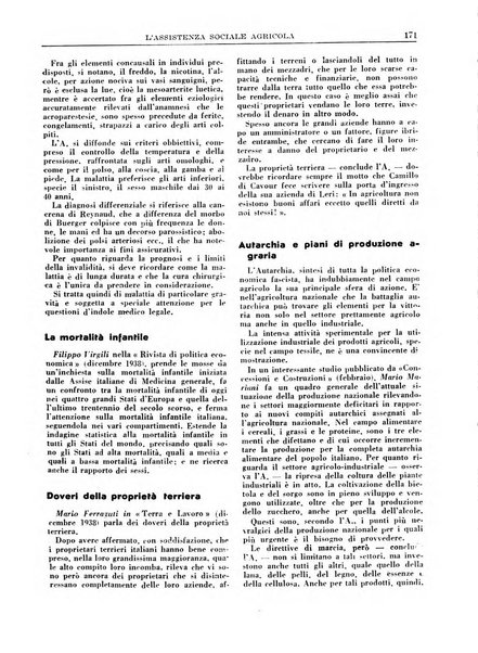 L'assistenza sociale agricola rivista mensile di infortunistica e assistenza sociale