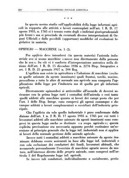 L'assistenza sociale agricola rivista mensile di infortunistica e assistenza sociale