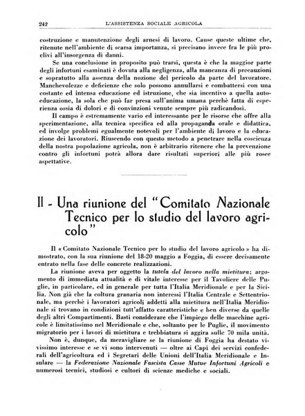 L'assistenza sociale agricola rivista mensile di infortunistica e assistenza sociale