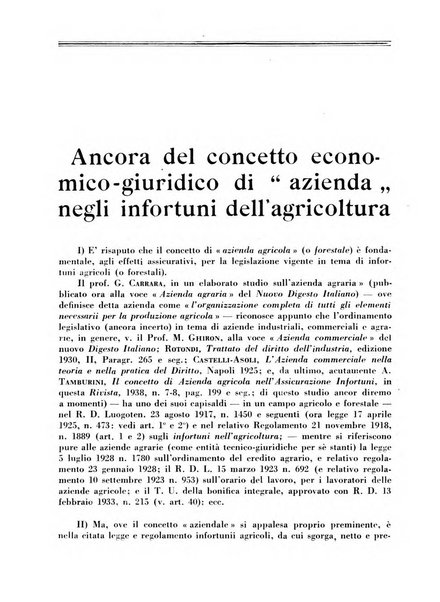 L'assistenza sociale agricola rivista mensile di infortunistica e assistenza sociale