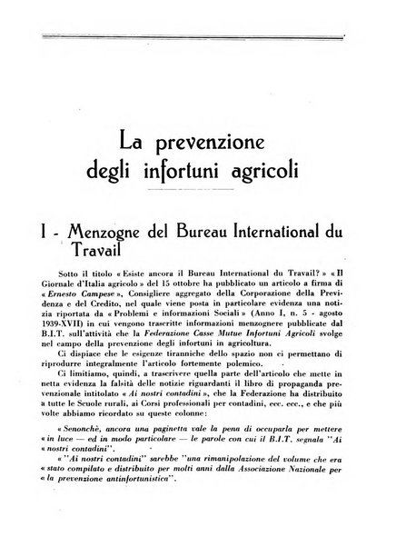 L'assistenza sociale agricola rivista mensile di infortunistica e assistenza sociale