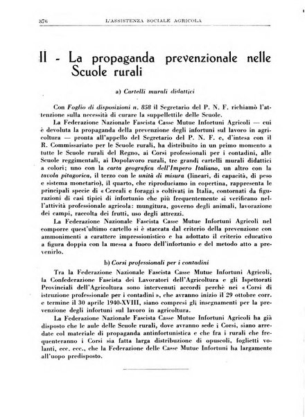 L'assistenza sociale agricola rivista mensile di infortunistica e assistenza sociale