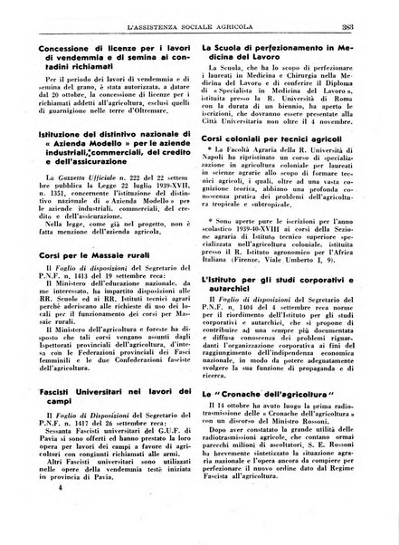 L'assistenza sociale agricola rivista mensile di infortunistica e assistenza sociale