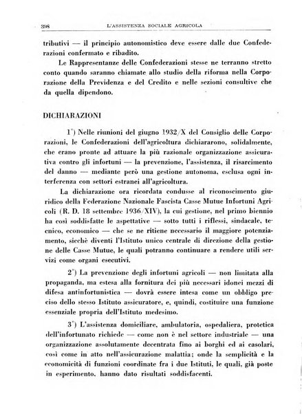 L'assistenza sociale agricola rivista mensile di infortunistica e assistenza sociale