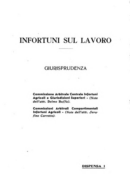 L'assistenza sociale agricola rivista mensile di infortunistica e assistenza sociale