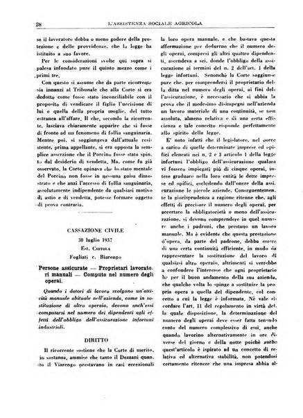 L'assistenza sociale agricola rivista mensile di infortunistica e assistenza sociale