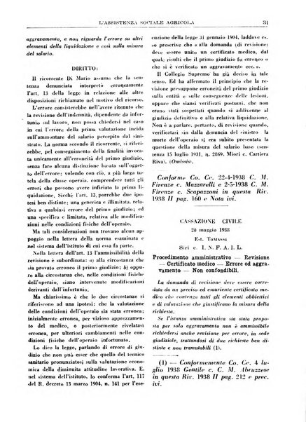 L'assistenza sociale agricola rivista mensile di infortunistica e assistenza sociale