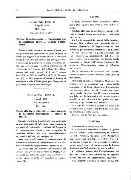 L'assistenza sociale agricola rivista mensile di infortunistica e assistenza sociale