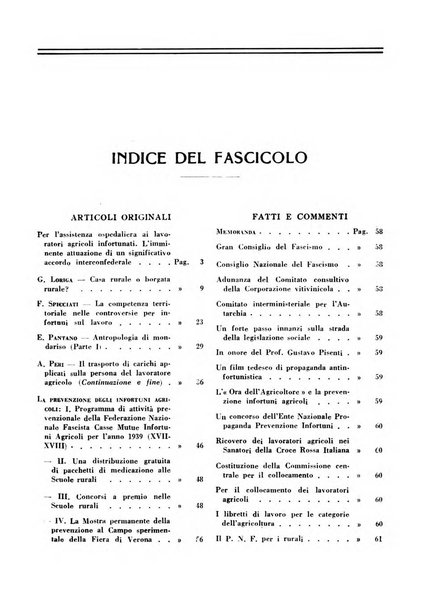 L'assistenza sociale agricola rivista mensile di infortunistica e assistenza sociale