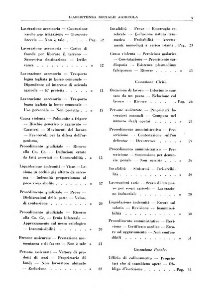 L'assistenza sociale agricola rivista mensile di infortunistica e assistenza sociale