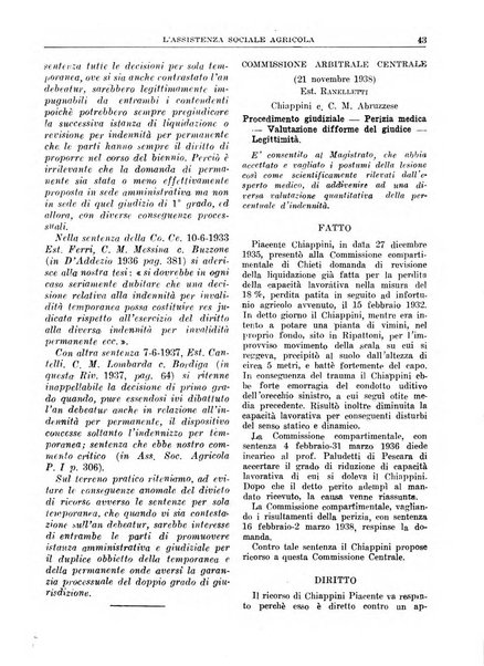 L'assistenza sociale agricola rivista mensile di infortunistica e assistenza sociale