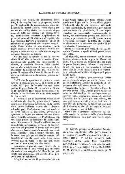 L'assistenza sociale agricola rivista mensile di infortunistica e assistenza sociale