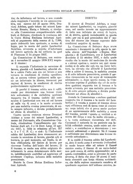 L'assistenza sociale agricola rivista mensile di infortunistica e assistenza sociale