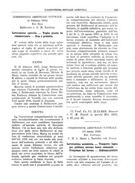 L'assistenza sociale agricola rivista mensile di infortunistica e assistenza sociale