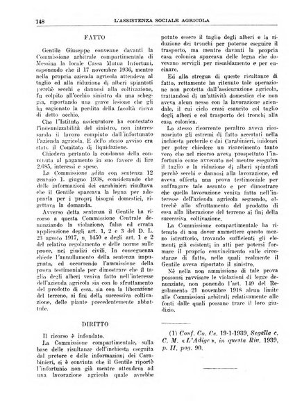 L'assistenza sociale agricola rivista mensile di infortunistica e assistenza sociale