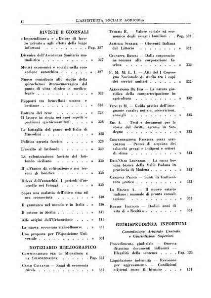 L'assistenza sociale agricola rivista mensile di infortunistica e assistenza sociale