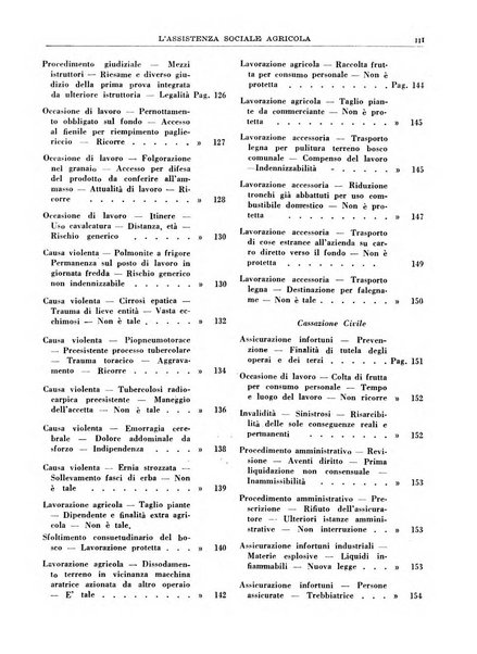 L'assistenza sociale agricola rivista mensile di infortunistica e assistenza sociale