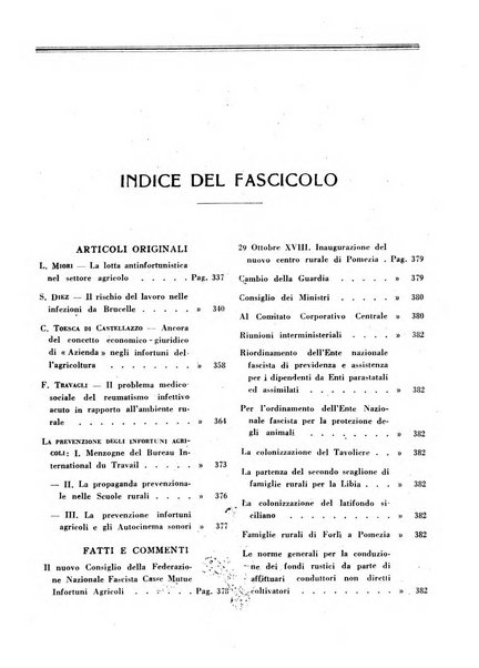 L'assistenza sociale agricola rivista mensile di infortunistica e assistenza sociale