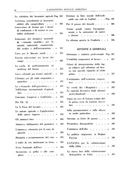 L'assistenza sociale agricola rivista mensile di infortunistica e assistenza sociale