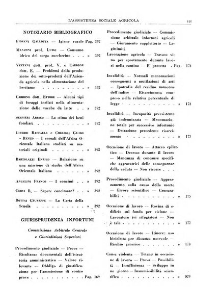 L'assistenza sociale agricola rivista mensile di infortunistica e assistenza sociale