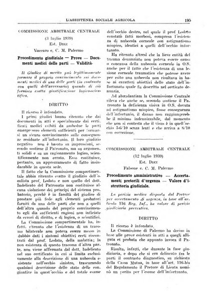 L'assistenza sociale agricola rivista mensile di infortunistica e assistenza sociale