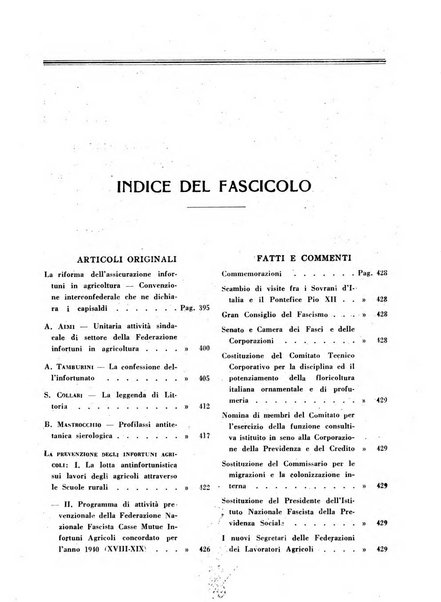 L'assistenza sociale agricola rivista mensile di infortunistica e assistenza sociale