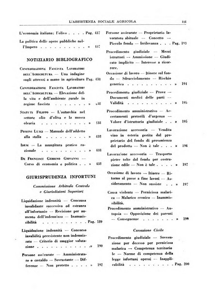 L'assistenza sociale agricola rivista mensile di infortunistica e assistenza sociale