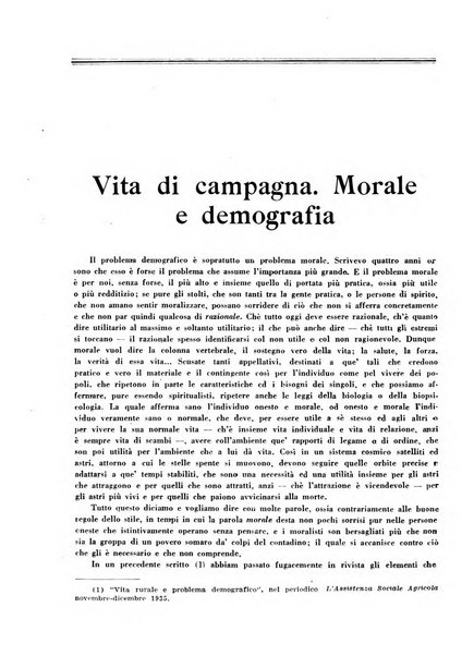 L'assistenza sociale agricola rivista mensile di infortunistica e assistenza sociale