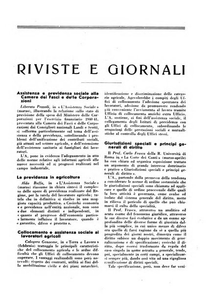 L'assistenza sociale agricola rivista mensile di infortunistica e assistenza sociale