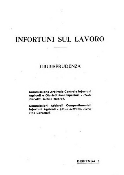 L'assistenza sociale agricola rivista mensile di infortunistica e assistenza sociale