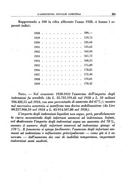 L'assistenza sociale agricola rivista mensile di infortunistica e assistenza sociale