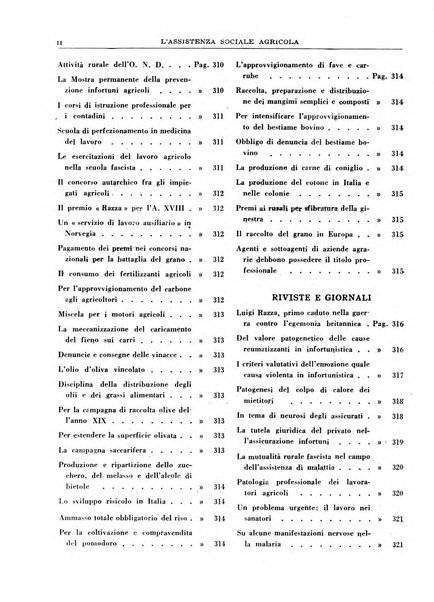 L'assistenza sociale agricola rivista mensile di infortunistica e assistenza sociale