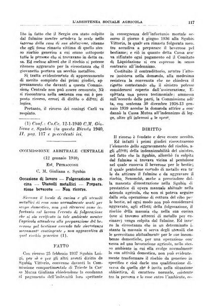 L'assistenza sociale agricola rivista mensile di infortunistica e assistenza sociale